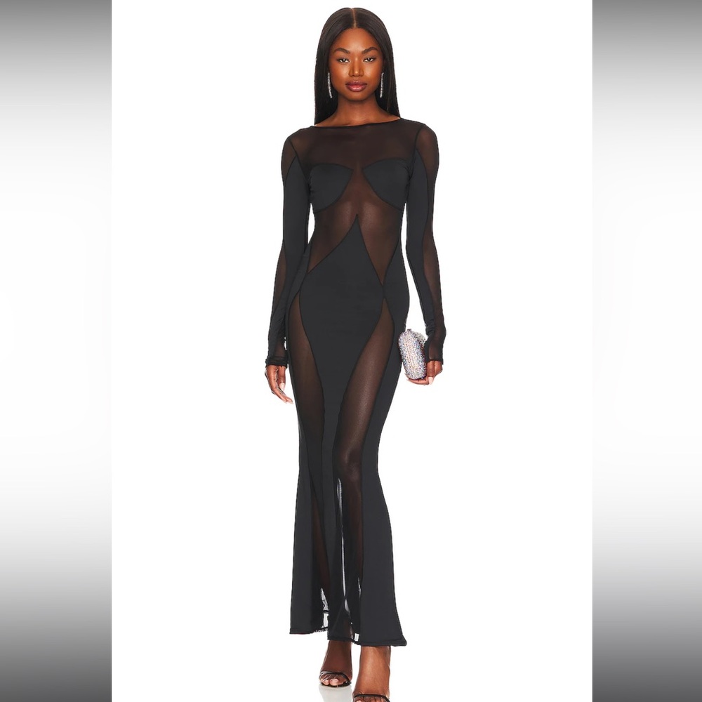 Revolve Sierra Maxi Dress in Black